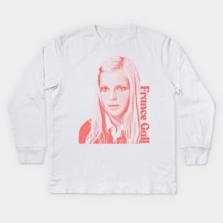 France Gall / 60s Retro Fanart Kids Long Sleeve T-Shirt